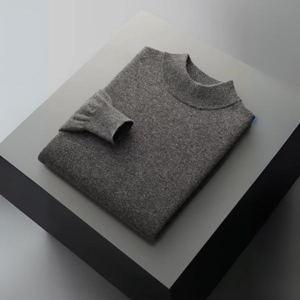 The Geneva Merino Wool Mock Neck Sweater