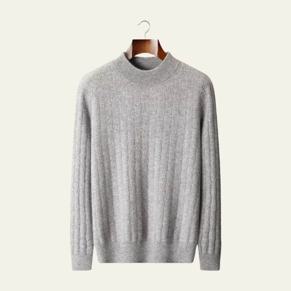 The Oslo Merino Wool Mock Neck Sweater