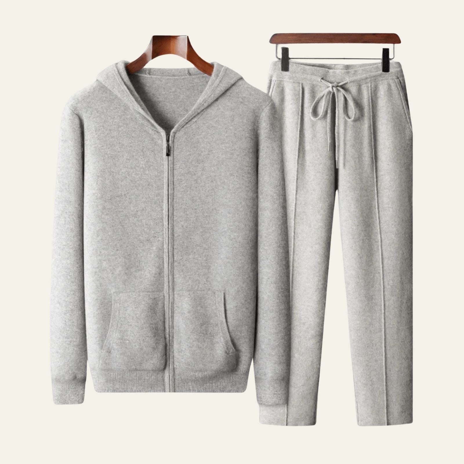 The Geneva Merino Wool Zip-Up Comfort Set