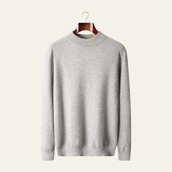 The Geneva Merino Wool Mock Neck Sweater