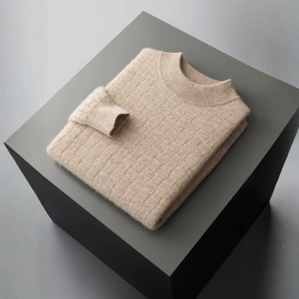 The Oslo Merino Wool Mock Neck Sweater